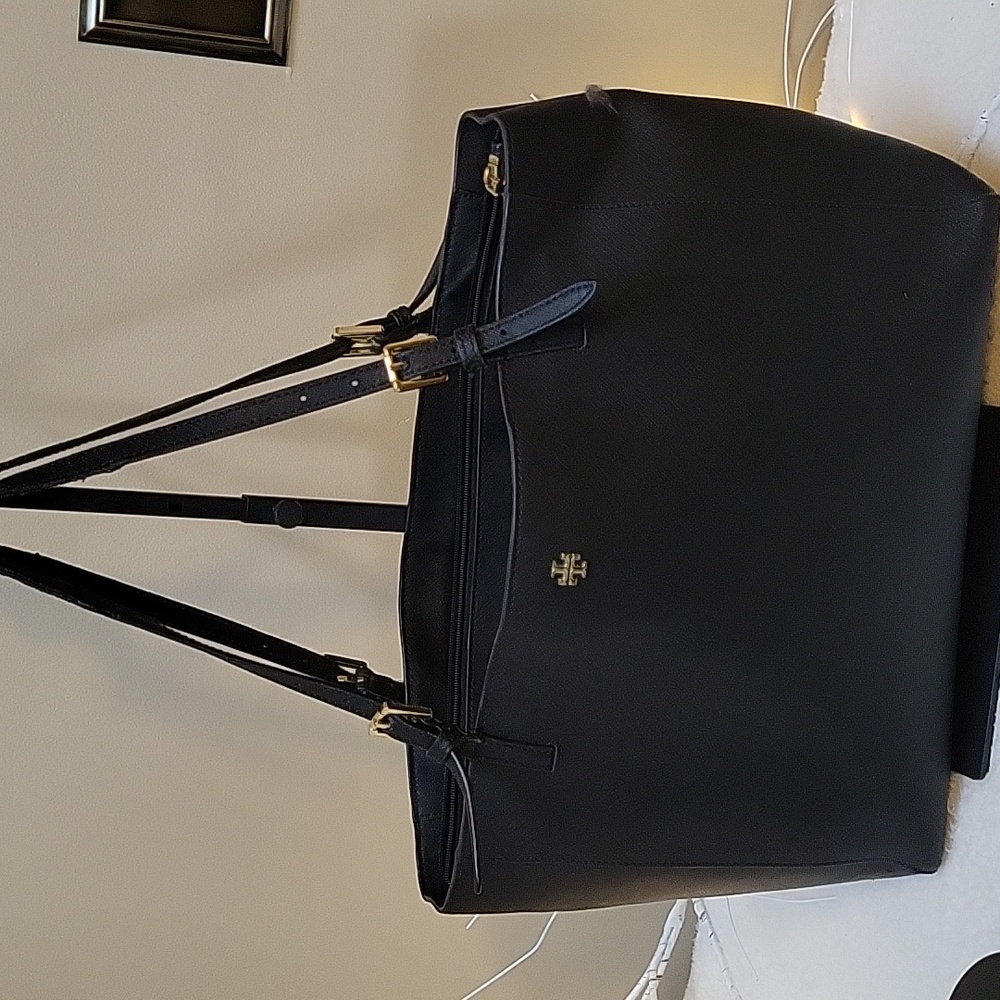 Tory Burch Large Emerson Shoulder Bag/Tote Saffiano Leather